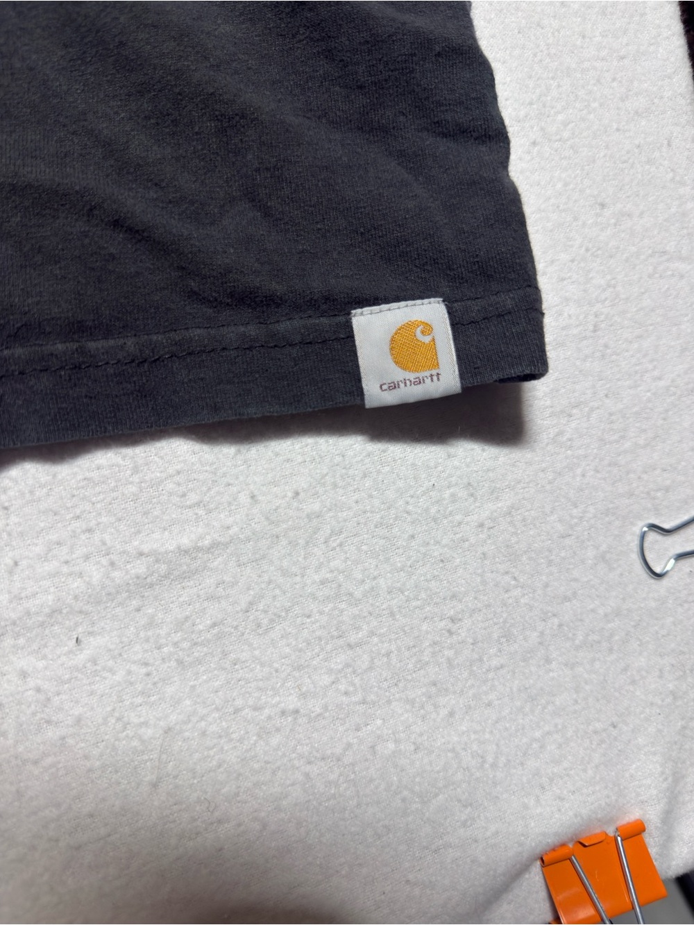 Carhartt Black Short-Sleeve Tee with Red & White Canadian Logo - Picture 3 of 4